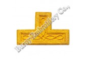 Masonic Regalia Golden Bullion Wire Badge